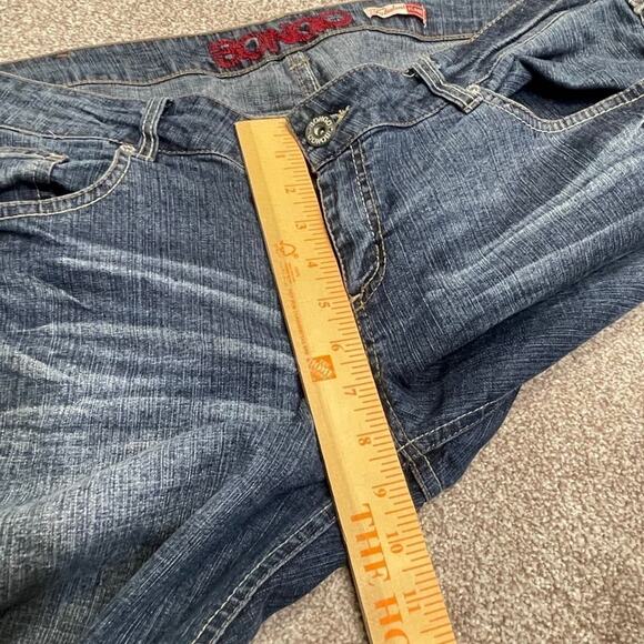 y2k vtg grunge festival boho streetwear Bongo Flare jeans sz 15 cowgirl rodeo - Picture 8 of 12